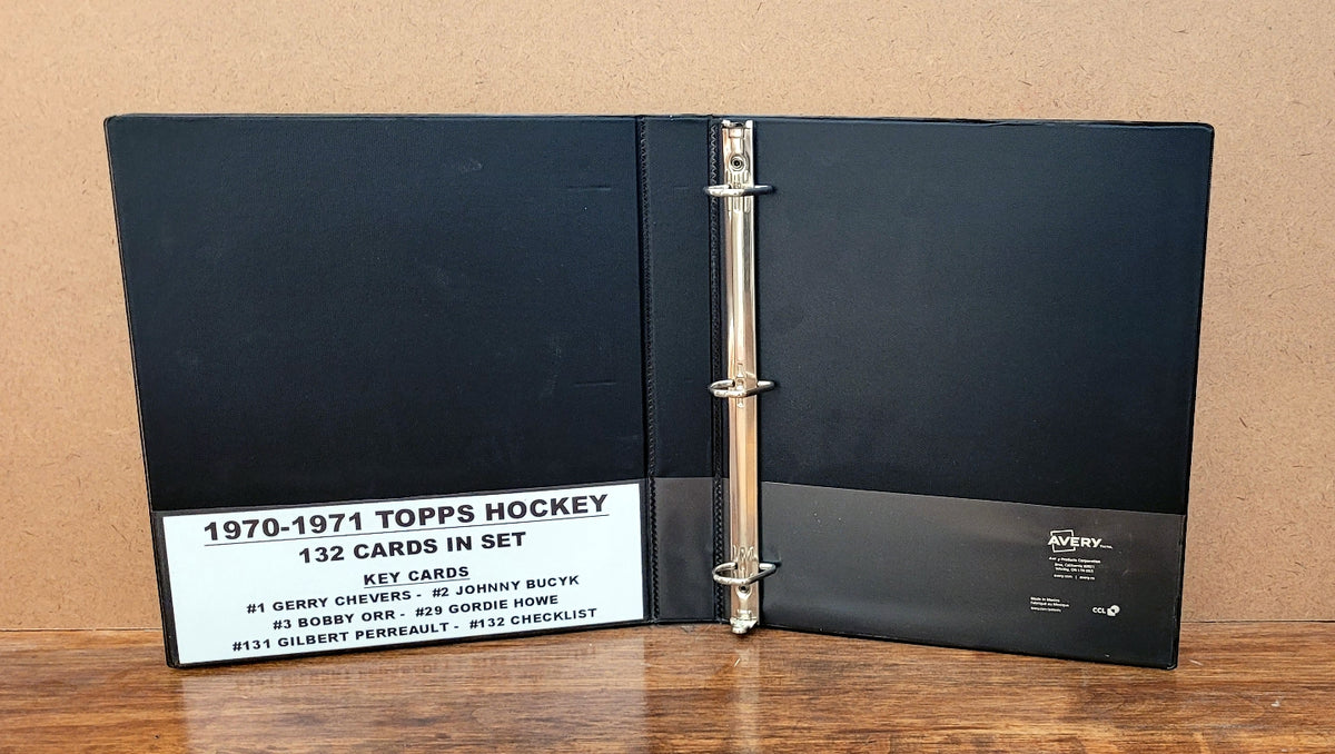 hockey binder for cards 1970 Topps Hockey Cards Custom Made Album Binder 3 Sizes