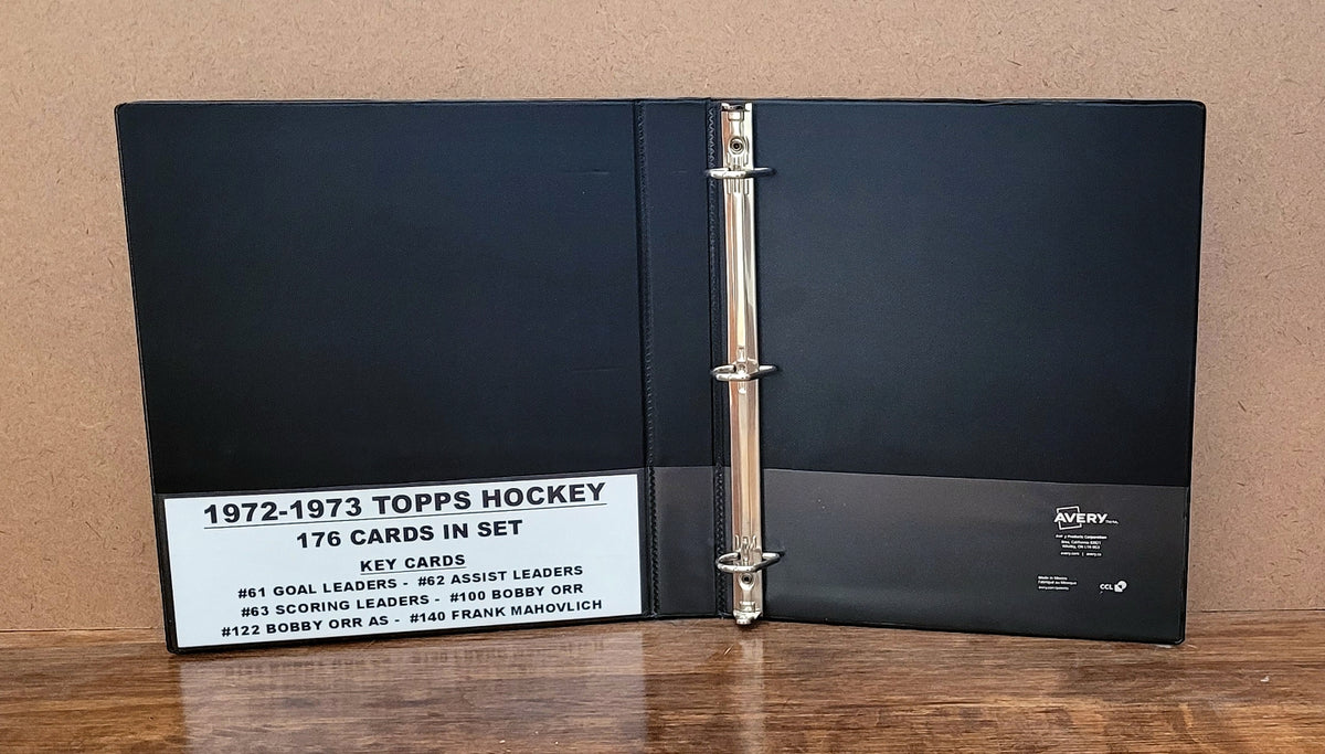 hockey binder for cards 1972 Topps Hockey Cards Custom Made Album Binder 3 Sizes