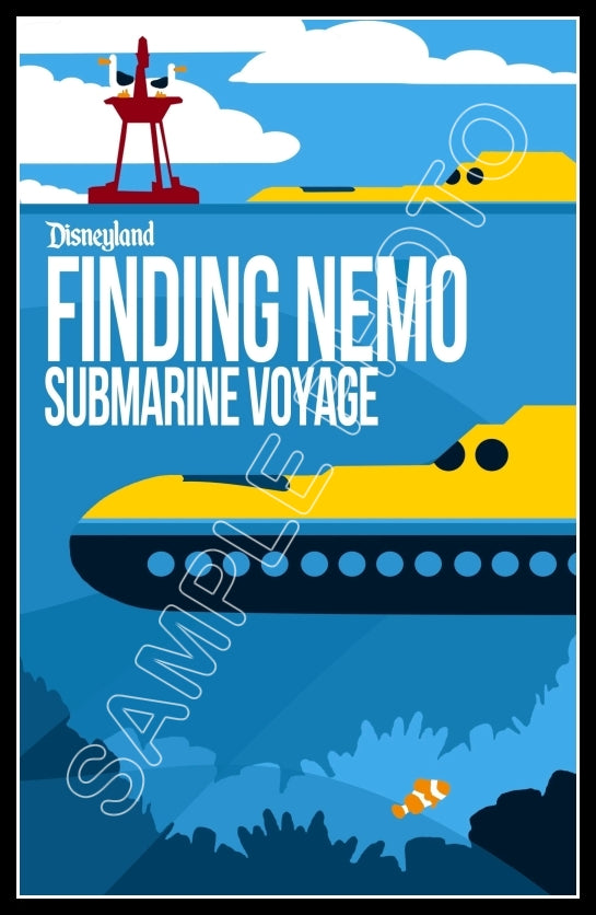 finding nemo submarine voyage poster