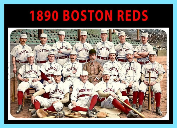 1890 Boston Reds 1971 Topps Custom Card - 4581