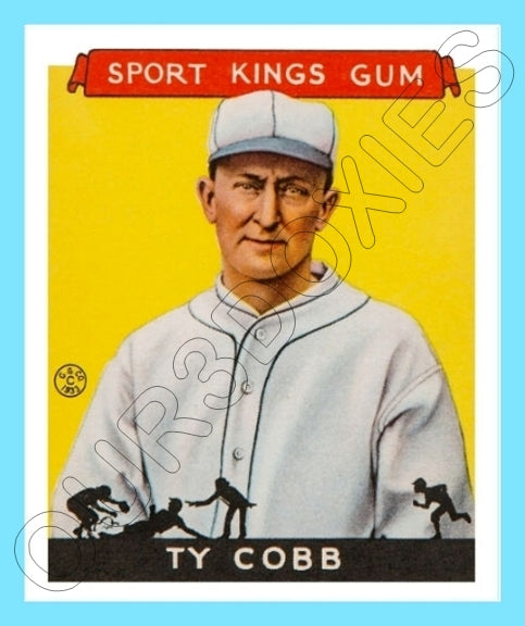 Ty Cobb 1933 Goudey Sport Kings Reproduction Card - 3704