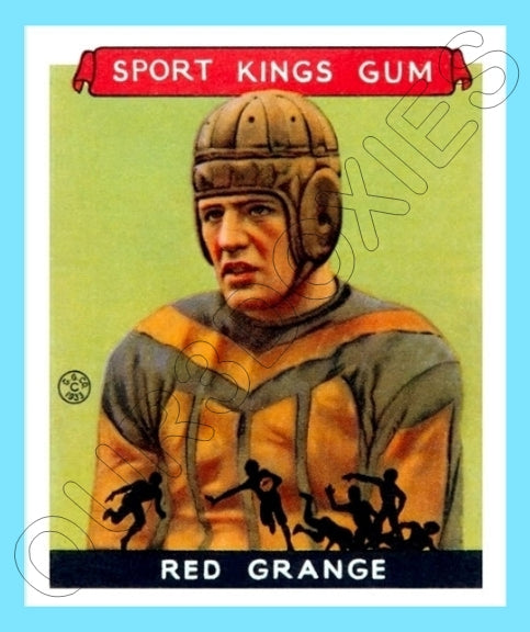 Red Grange 1933 Goudey Sport Kings Reproduction Card - 3705