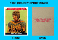 Red Grange 1933 Goudey Sport Kings Reproduction Card - 3705