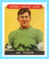 Jim Thorpe 1933 Goudey Sport Kings Reproduction Card - 3709
