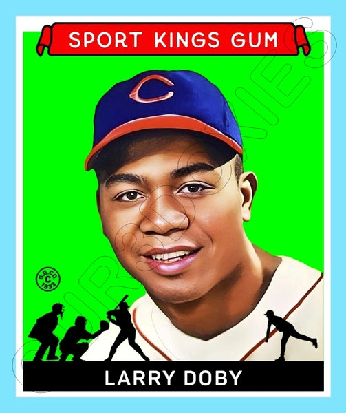 Larry Doby 1933 Goudey Sport Kings Custom Card - 3688