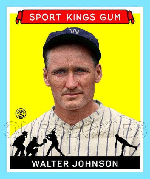 Walter Johnson 1933 Goudey Sport Kings Custom Card - 3690