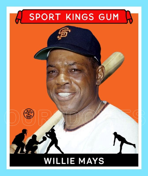 Willie Mays 1933 Goudey Sport Kings Custom Card - 3695