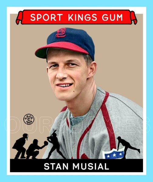 Stan Musial 1933 Goudey Sport Kings Custom Card - 3696