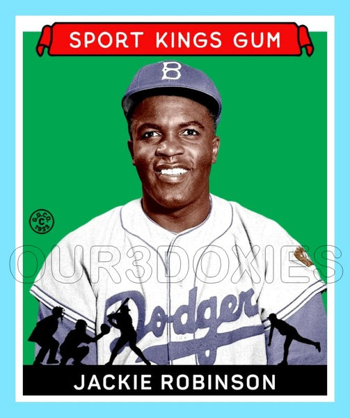 Jackie Robinson 1933 Goudey Sport Kings Custom Card - 3698
