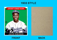 Jackie Robinson 1933 Goudey Sport Kings Custom Card - 3698