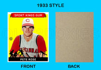 Pete Rose 1933 Goudey Sport Kings Custom Card - 3699