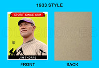 Jim Thorpe 1933 Goudey Sport Kings Custom Card - 3701
