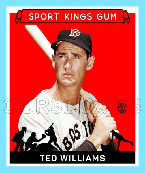 Ted Williams 1933 Goudey Sport Kings Custom Card - 3703