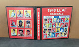 1948 Leaf Baseball Cards Custom Made Album Binder Inserts 3 Sizes - 3445
