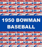 1950 Bowman Baseball Cards Custom Made Album Binder Inserts 3 Sizes - 3447