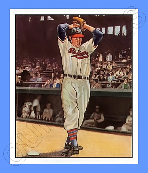 Bob Feller 1950 Bowman Reproduction Card - 4000