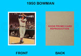 Bob Feller 1950 Bowman Reproduction Card - 4000