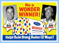 Yogi Berra Hank Aaron 1950's Wonder Bread Custom Card - 4003
