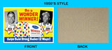 Yogi Berra Hank Aaron 1950's Wonder Bread Custom Card - 4003