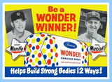 Mickey Mantle Stan Musial 1950's Wonder Bread Custom Card - 4004