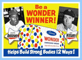 Jackie Robinson Ted Williams 1950's Wonder Bread Custom Card - 4006