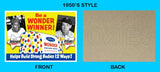 Jackie Robinson Ted Williams 1950's Wonder Bread Custom Card - 4006