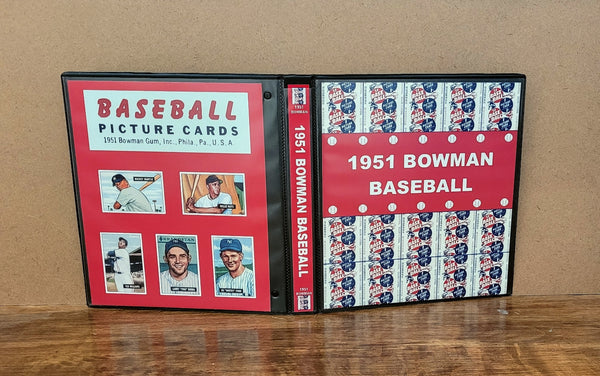 1951 Bowman Baseball Cards Custom Made Album Binder 3 Sizes - 3448