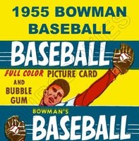 1955 Bowman Baseball Cards Custom Made Album Binder Inserts 3 Sizes - 3458