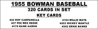 1955 Bowman Baseball Cards Custom Made Album Binder 3 Sizes - 3459