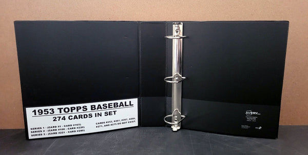 1953 Topps Baseball Cards Custom Made Album Binder Inserts 3 Sizes - 3 OUR3DOXIES 1953 Topps Baseball Cards Custom Made Album Binder Inserts 3 Sizes - 3 OUR3DOXIES