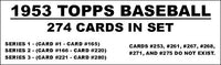 1953 Topps Baseball Cards Custom Made Album Binder 3 Sizes - 3452