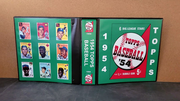 1954 Topps Baseball Cards Custom Made Album Binder Inserts 3 Sizes - 3455