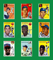 1954 Topps Baseball Cards Custom Made Album Binder Inserts 3 Sizes - 3455