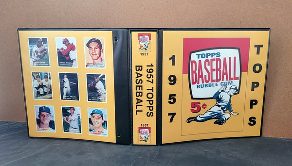 1957 Topps Baseball Cards Custom Made Album Binder 3 Sizes - 3462