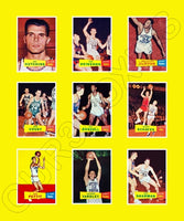 1957 Topps Basketball Cards Custom Made Album Binder Inserts 3 Sizes - 3465