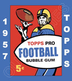 1957 Topps Football Cards Custom Made Album Binder Inserts 3 Sizes - 3473