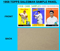 Rose Robinson Johnson 1958 Topps Salesman Sample Panel Custom Card - 4711