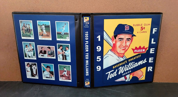 1959 Fleer Ted Williams Baseball Cards Custom Made Album Binder 3 Sizes - 3470