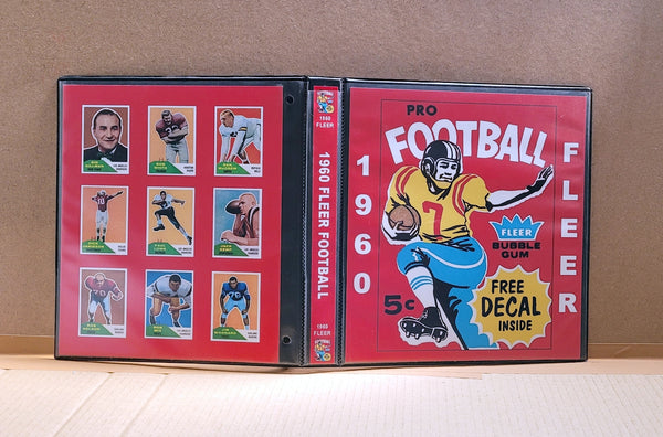 1960 Fleer Football Cards Custom Made Album Binder 3 Sizes - 3478