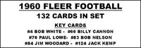 1960 Fleer Football Cards Custom Made Album Binder 3 Sizes - 3478