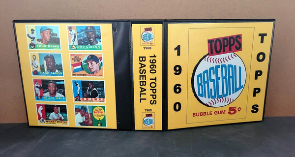1960 Topps Baseball Cards Custom Made Album Binder 3 Sizes - 3480