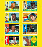 1960 Topps Baseball Cards Custom Made Album Binder Inserts 3 Sizes - 3481