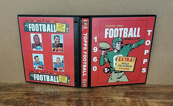 1960 Topps Football Cards Custom Made Album Binder 3 Sizes - 3482