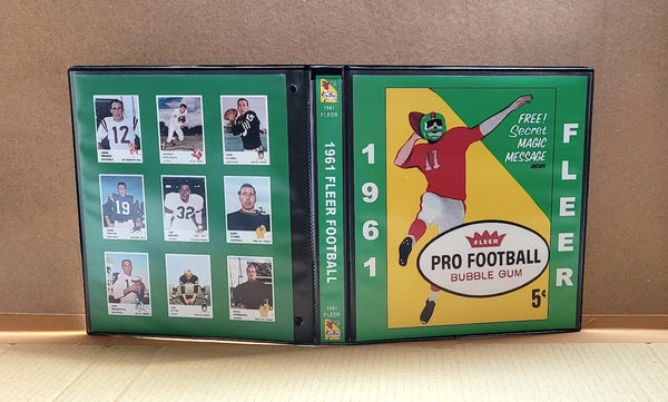 1961 Fleer Football Cards Custom Made Album Binder Inserts 3 Sizes - 3 OUR3DOXIES 1961 Fleer Football Cards Custom Made Album Binder Inserts 3 Sizes - 3 OUR3DOXIES