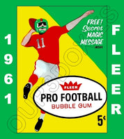 1961 Fleer Football Cards Custom Made Album Binder 3 Sizes - 3486