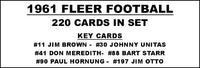 1961 Fleer Football Cards Custom Made Album Binder 3 Sizes - 3486