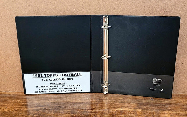 1962 Topps Football Cards Custom Made Album Binder 3 Sizes - 3495 OUR3DOXIES 1962 Topps Football Cards Custom Made Album Binder 3 Sizes - 3495 OUR3DOXIES