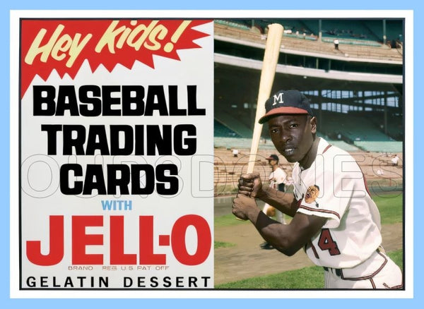 Hank Aaron 1963 Jello Custom Card - 4345