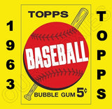 1963 Topps Baseball Cards Custom Made Album Binder Inserts 3 Sizes - 3502