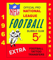 1964 Philadelphia Football Cards Custom Made Album Binder 3 Sizes - 3506